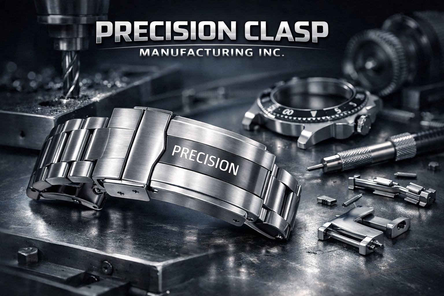 Premium watch clasp manufacturing hero visual